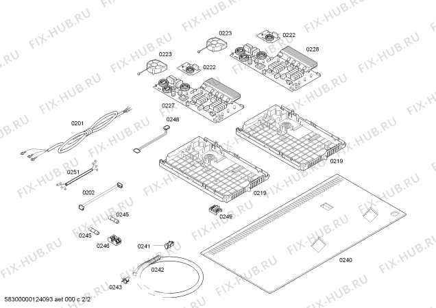 Схема №1 CIT304EM induc.thermad.30".4i.tc_monoslider.bisel с изображением Фильтрующий модуль для плиты (духовки) Bosch 00610086